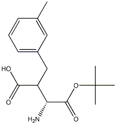 Boc-(R)-3-amino-2-(3-methylbenzyl)propanoicacid 结构式