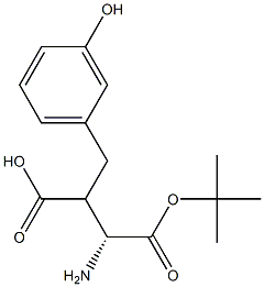 Boc-(R)-3-amino-2-(3-hydroxybenzyl)propanoicacid 结构式