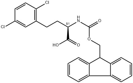 Fmoc-2,5-dichloro-D-homophenylalanine 结构式