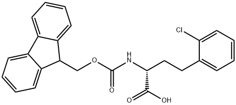 N-Fmoc-2-chloro-D-homophenylalanine 结构式