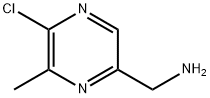 (5-氯-6-甲基吡嗪-2-基)甲胺 结构式