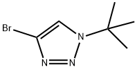 4-bromo-1-tert-butyl-1H-1,2,3-triazole 结构式