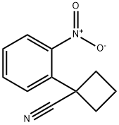 1-(2-硝基苯基)环丁烷甲腈 结构式