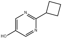 5-Hydroxy-2-(cyclobutyl)pyrimidine 结构式