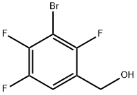 (3-溴-2,4,5-三氟苯基)甲醇 结构式