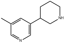 3-methyl-5-piperidin-3-ylpyridine 结构式