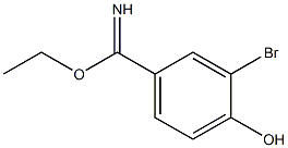 ethyl 3-bromo-4-hydroxybenzimidate 结构式