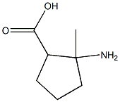 2-Amino-2-methyl-cyclopentanecarboxylic acid 结构式