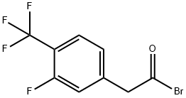 3-fluoro-4-(trifluormethyl) phenacyl bromide 结构式