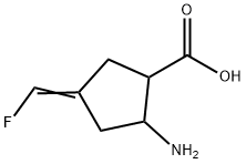 2-Amino-4-fluoromethylene-cyclopentanecarboxylic acid 结构式