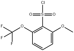 2-甲氧基-6-(三氟甲氧基)苯磺酰氯 结构式