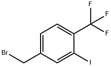 3-碘-4-(三氟甲基)溴苄 结构式