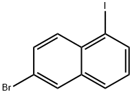 6-溴-1-碘萘 结构式