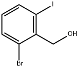 (2-溴-6-碘苯基)甲醇 结构式