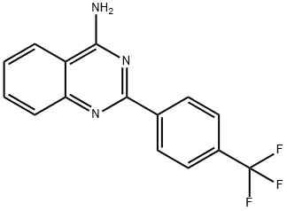 4-Amino-2-(4-trifluoromethylphenyl)quinazoline 结构式