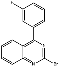 2-Bromo-4-(3-fluorophenyl)quinazoline 结构式