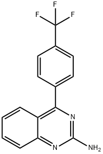 2-Amino-4-(4-trifluoromethylphenyl)quinazoline 结构式