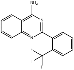 4-Amino-2-(2-trifluoromethylphenyl)quinazoline 结构式