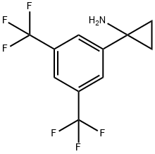 1-(3,5-双三氟甲基苯基)环丙胺 结构式