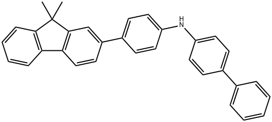 N-(4-(9,9-二甲基芴-2-基)苯基)-N-(4-联苯基)胺 结构式