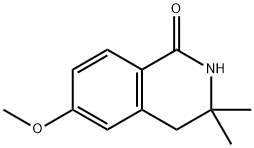 6-methoxy-3,3-dimethyl-3,4-dihydroisoquinolin-1(2H)-one 结构式
