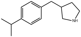 3-{[4-(丙烷-2-基)苯基]甲基}吡咯烷 结构式