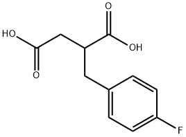 2-(4-Fluoro-benzyl)-succinic acid 结构式