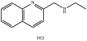 乙基(喹啉-2-基甲基)胺二盐酸盐 结构式
