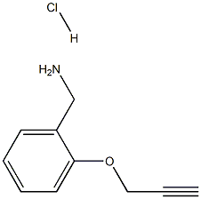 2-(丙-2-炔-1-氧基)苯基]甲胺盐酸 结构式