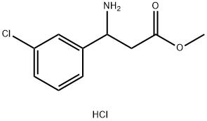 甲基 3-氨基-3-(3-氯苯基)丙酯盐酸 结构式