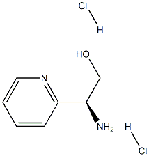 (2S)-2-amino-2-(pyridin-2-yl)ethan-1-ol dihydrochloride 结构式