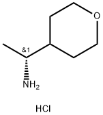 (1R)-1-(噁烷-4-基)乙烷-1-胺盐酸 结构式