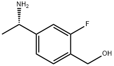 4-((1S)-1-氨基乙基)-2-氟苯基]甲烷-1-醇 结构式