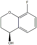 (4S)-8-fluoro-3,4-dihydro-2H-1-benzopyran-4-ol 结构式