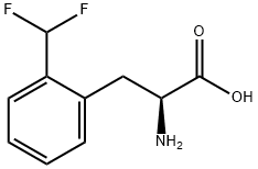 2-AMINO-3-[2-(DIFLUOROMETHYL)PHENYL]PROPANOIC ACID 结构式