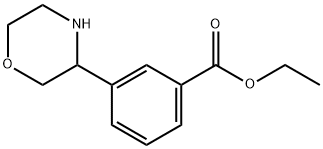 ETHYL 3-MORPHOLIN-3-YLBENZOATE 结构式