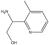 2-AMINO-2-(3-METHYLPYRIDIN-2-YL)ETHAN-1-OL 结构式