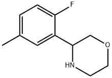 3-(2-FLUORO-5-METHYLPHENYL)MORPHOLINE 结构式