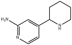 4-(piperidin-2-yl)pyridin-2-amine 结构式