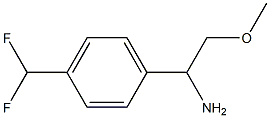 1-[4-(DIFLUOROMETHYL)PHENYL]-2-METHOXYETHAN-1-AMINE 结构式
