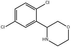 3-(2,5-DICHLOROPHENYL)MORPHOLINE 结构式