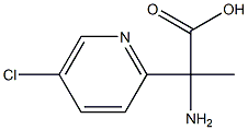 2-amino-2-(5-chloropyridin-2-yl)propanoic acid 结构式