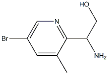 2-AMINO-2-(5-BROMO-3-METHYLPYRIDIN-2-YL)ETHAN-1-OL 结构式