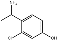 4-(1-AMINOETHYL)-3-CHLOROPHENOL 结构式
