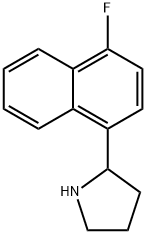 2-(4-FLUORONAPHTHYL)PYRROLIDINE 结构式