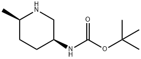 tert-butyl N-[(3S,6R)-6-methylpiperidin-3-yl]carbamate 结构式