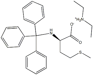 N-Alpha-Trityl-D-Methionine Diethylammonium Salt 结构式