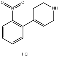 4-(2-nitrophenyl)-1,2,3,6-tetrahydropyridine hydrochloride 结构式