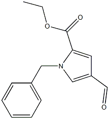 1-Benzyl-4-formyl-1H-pyrrole-2-carboxylic acid ethyl ester 结构式
