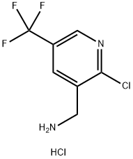 2-氯-3-氨甲基-5-三氟甲基吡啶盐酸盐 结构式